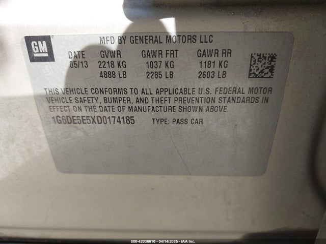 2013 CADILLAC CTS 1G6DE5E5XD0174185 Photo 8