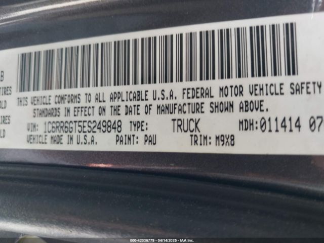 1C6RR6GT5ES249848 RAM 1500 Big Horn