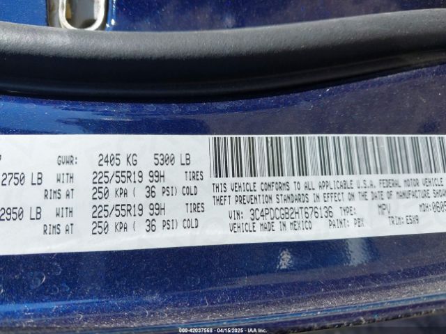 3C4PDCGB2HT676136 Dodge Journey Crossroad