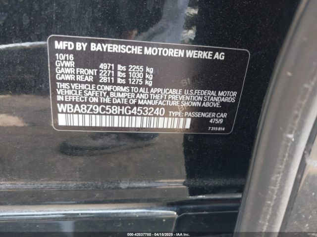 WBA8Z9C58HG453240 BMW 330i Gran Turismo Xdrive