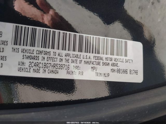 2C4RC1BG7HR539716 Chrysler Pacifica Touring-l