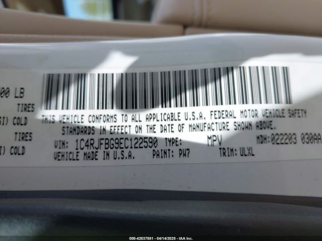 2014 JEEP GRAND CHEROKEE 1C4RJFBG9EC122590 Photo 8