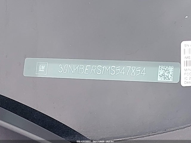 3GNKBERS1MS547854 Chevrolet lgx