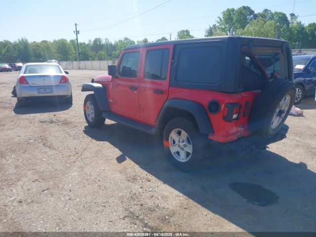 1C4HJXDG0JW132321 Jeep Wrangler Unlimited Sport S 4x4