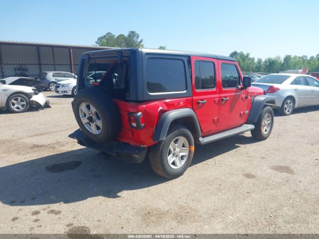 1C4HJXDG0JW132321 Jeep Wrangler Unlimited Sport S 4x4