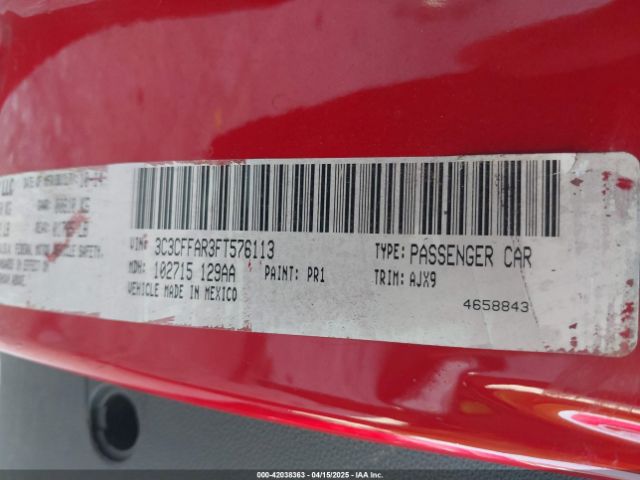 3C3CFFAR3FT576113 Fiat 500 POP