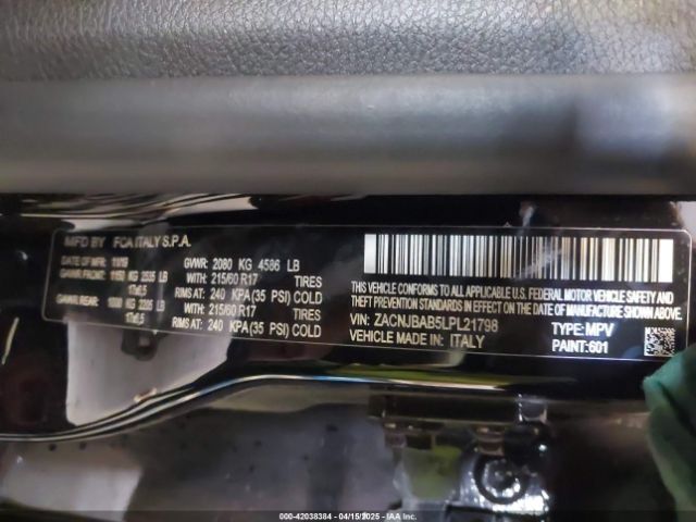 ZACNJBAB5LPL21798 Jeep Renegade Upland 4x4