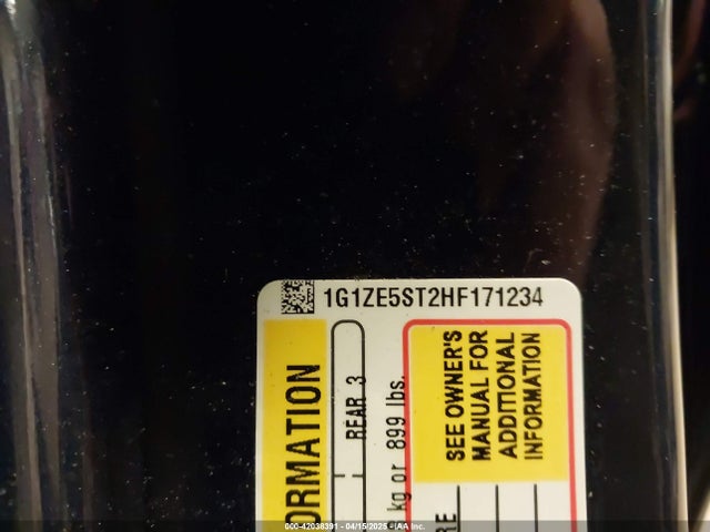 1G1ZE5ST2HF171234 Chevrolet MALIBU 1LT