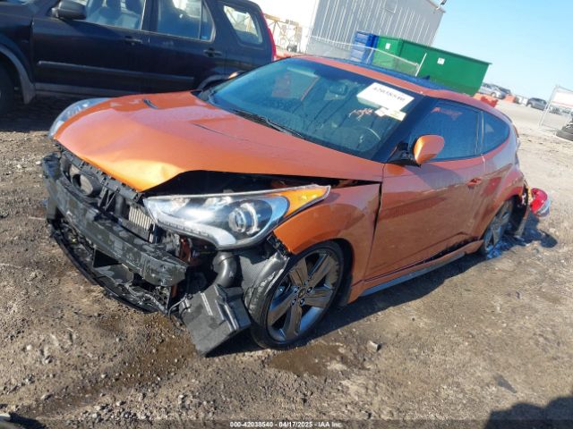 KMHTC6AEXEU205127 Hyundai Veloster Turbo W/black