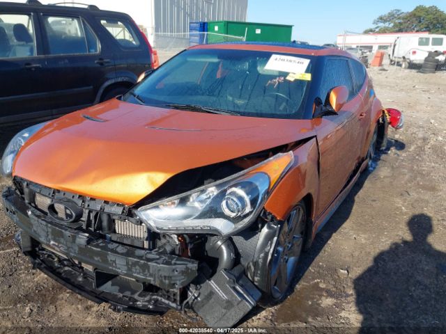 KMHTC6AEXEU205127 Hyundai Veloster Turbo W/black