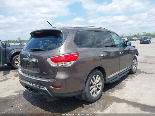2015 Nissan Pathfinder Sl მანქანა იყიდება აუქციონზე, vin: 5N1AR2MNXFC689849, აუქციონის ნომერი: 42038551