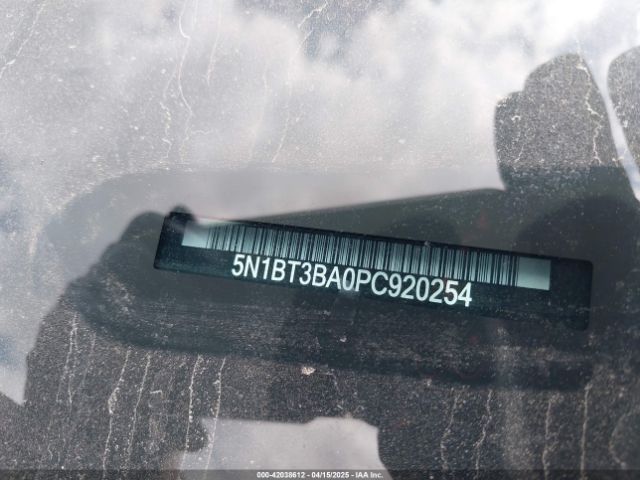 5N1BT3BA0PC920254 Nissan Rogue Sv Fwd