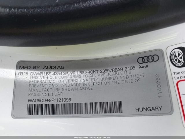 WAU6CLFF8F1121096 Audi A3 1.8t Premium