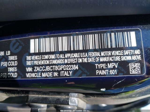 ZACCJBCT8GPD22384 Jeep Renegade Trailhawk