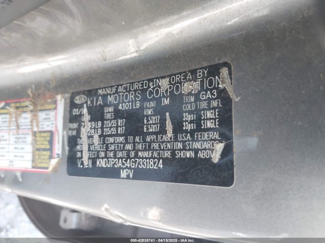 2016 KIA SOUL KNDJP3A54G7331824 Photo 8