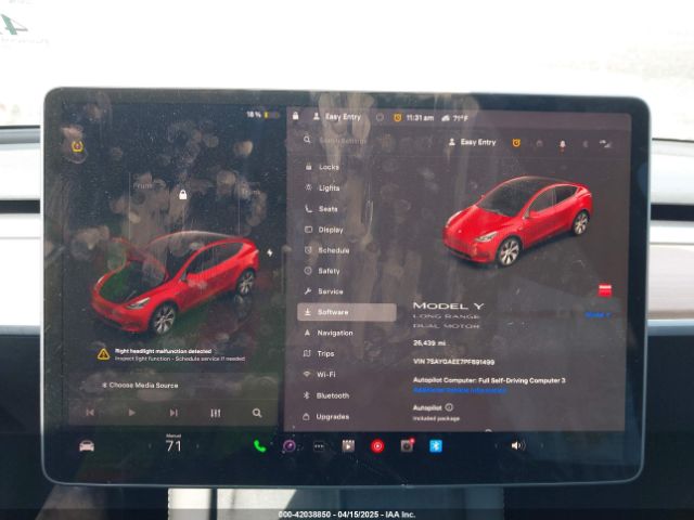 7SAYGAEE7PF691499 Tesla Model Y Awd/long Range Dual Motor All-wheel Drive