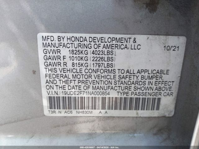 2022 ACURA ILX 19UDE2F71NA000854 Photo 8