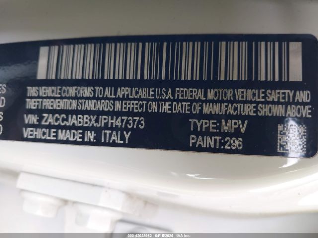 ZACCJABBXJPH47373 Jeep Renegade Latitude Fwd