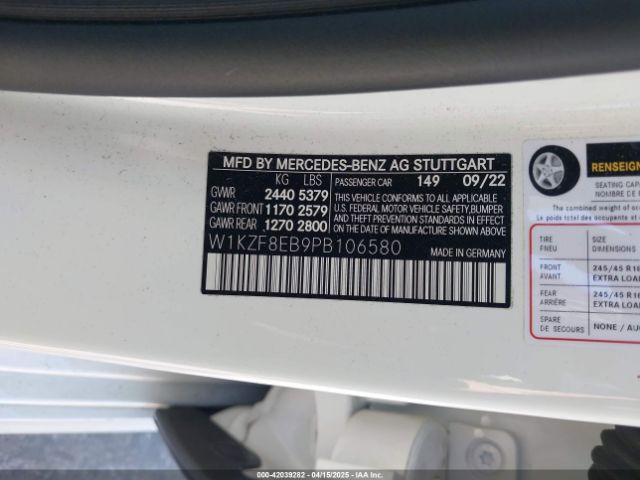W1KZF8EB9PB106580 Mercedes-Benz E 350 4matic
