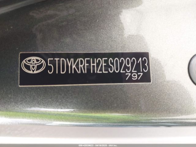 5TDYKRFH2ES029213 Toyota Highlander Limited V6