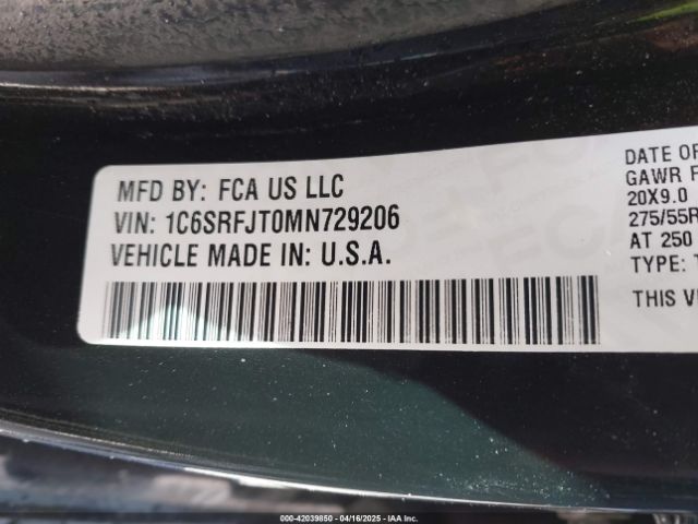 2021 RAM 1500 1C6SRFJT0MN729206 Photo 8