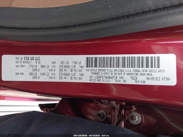 RAM 2019 2019 1C6SRFKT4KN640718 Image 9