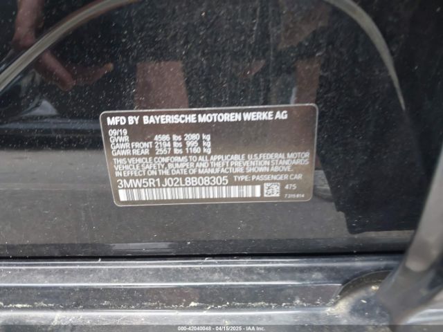 3MW5R1J02L8B08305 BMW 330I