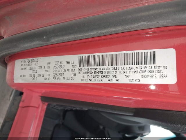 1C4GJWAGXFL686842 Jeep Wrangler Sport