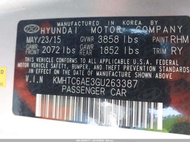 KMHTC6AE3GU263387 Hyundai Veloster Turbo