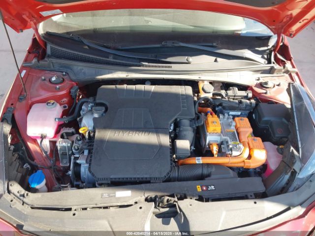 KMHLM4AJ4NU030243 Hyundai Elantra Hybrid Blue