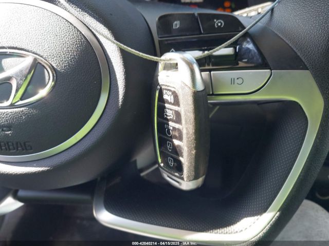 KMHLM4AJ4NU030243 Hyundai Elantra Hybrid Blue