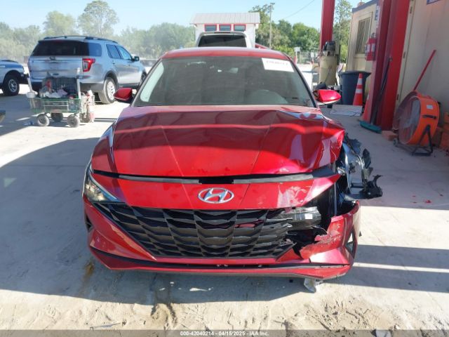 KMHLM4AJ4NU030243 Hyundai Elantra Hybrid Blue