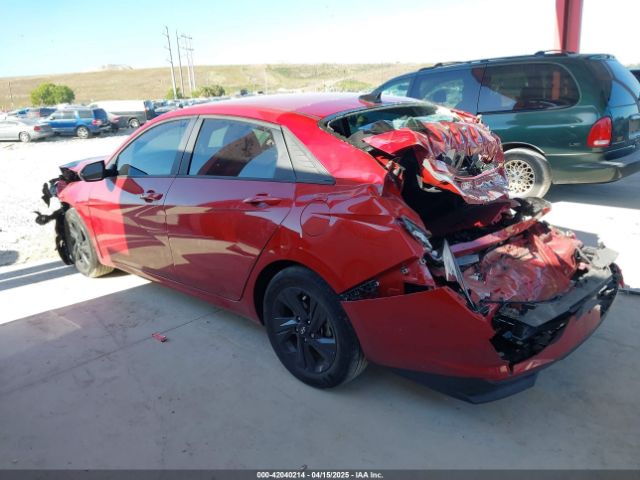 KMHLM4AJ4NU030243 Hyundai Elantra Hybrid Blue