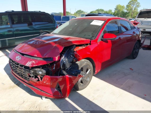 KMHLM4AJ4NU030243 Hyundai Elantra Hybrid Blue