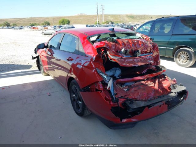 KMHLM4AJ4NU030243 Hyundai Elantra Hybrid Blue
