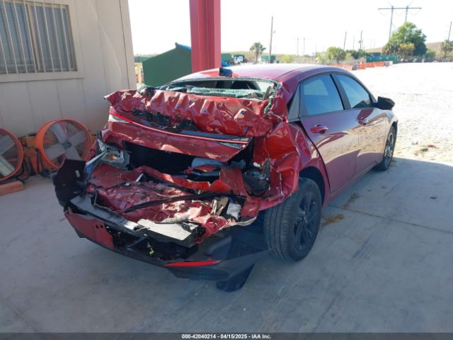 KMHLM4AJ4NU030243 Hyundai Elantra Hybrid Blue