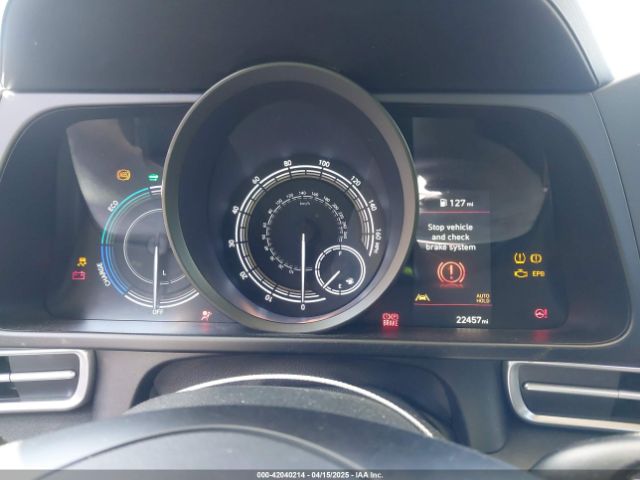 KMHLM4AJ4NU030243 Hyundai Elantra Hybrid Blue
