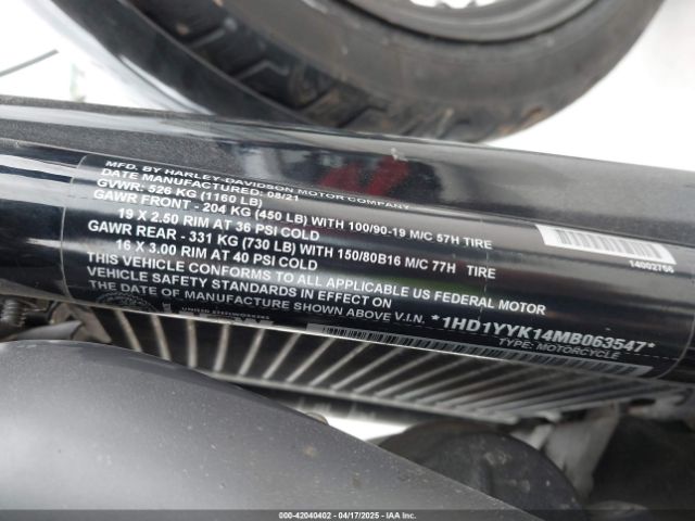 2021 HARLEY-DAVIDSON FXBBS 1HD1YYK14MB063547 Photo 9
