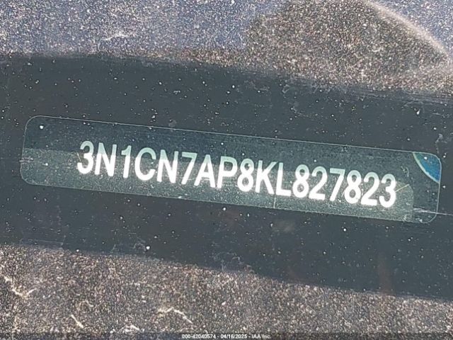 3N1CN7AP8KL827823 Nissan Versa 1.6 Sv