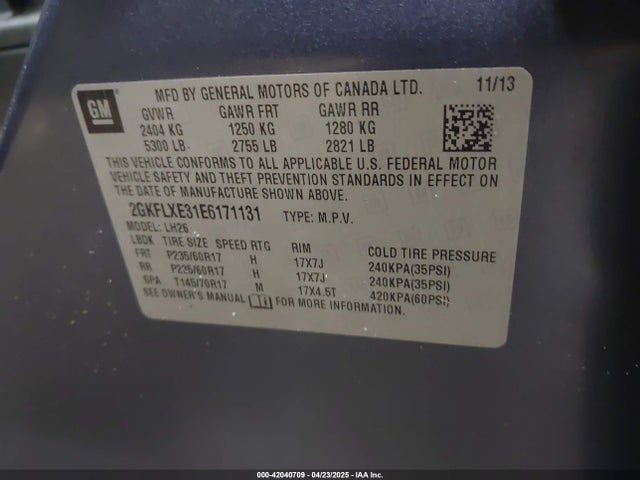 2GKFLXE31E6171131 GMC Terrain Slt-1