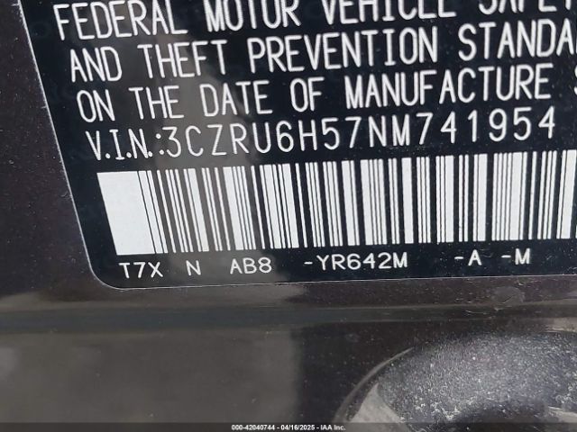 3CZRU6H57NM741954 Honda Hr-v Awd Ex
