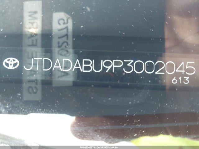 JTDADABU9P3002045 Toyota Prius Xle Awd-e