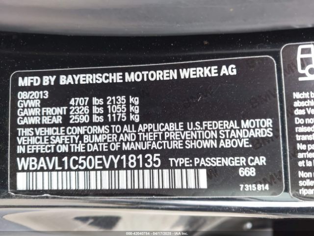 WBAVL1C50EVY18135 BMW X1 Xdrive28i