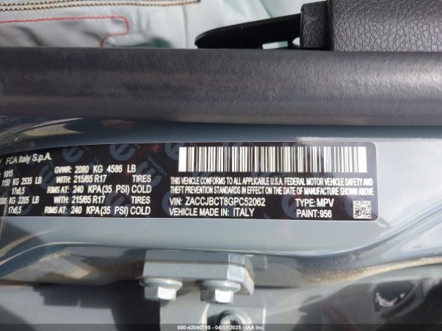 ZACCJBCT8GPC52062 Jeep Renegade Trailhawk