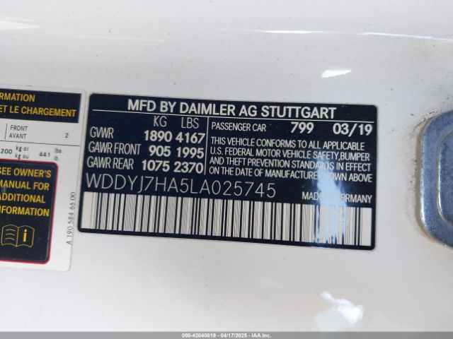 2020 MERCEDES-BENZ AMG GT WDDYJ7HA5LA025745 Photo 8