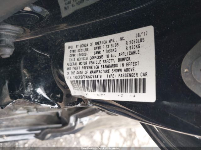 1HGCR2F5XHA249818 Honda Accord Sport