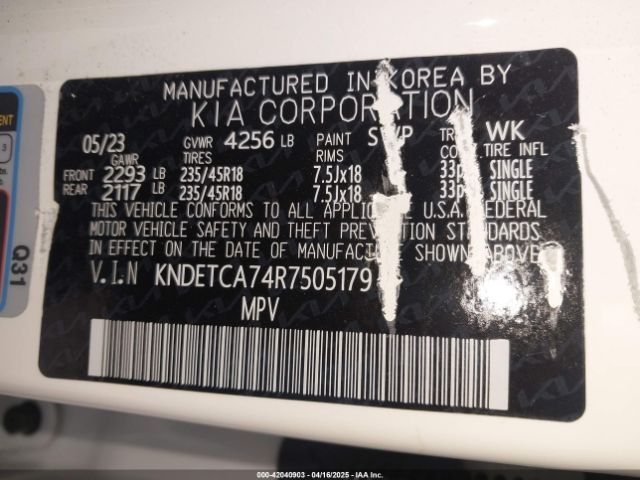 KNDETCA74R7505179 KIA Seltos Sx Turbo