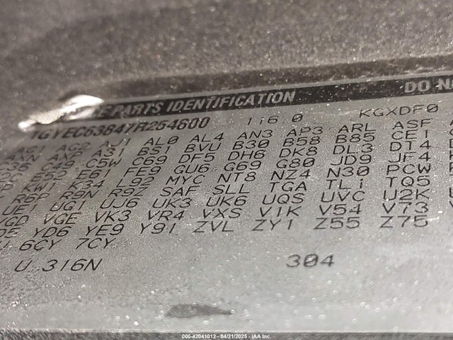2007 CADILLAC ESCALADE 1GYEC63847R254800 Photo 8