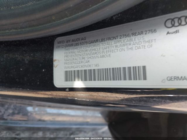 2013 AUDI A6 WAUHGAFC6DN061185 Photo 8