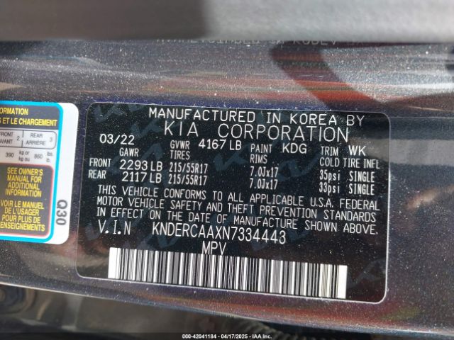 KNDERCAAXN7334443 KIA SELTOS EX